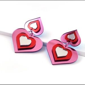 Heart Acrylic Earrings